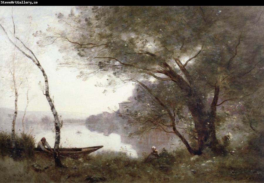 Jean Baptiste Camille  Corot THe boatman of mortefontaine